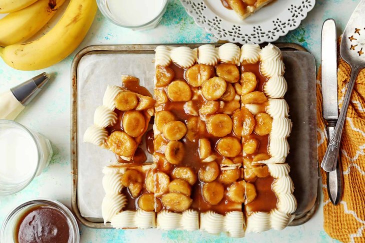 Bananas Foster Cookie Bars - Go Bold With Butter