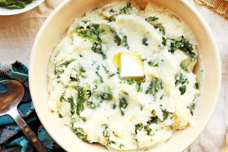 Cheesy Garlic Kale Mashed Potatoes Recipes Go Bold With Butter Cheesy Garlic Kale Mashed Potatoes Recipes Go Bold With Butter
