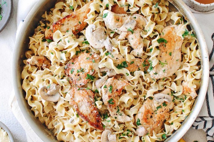 Creamy Chicken and Mushroom Pasta - Recipes | Go Bold With Butter