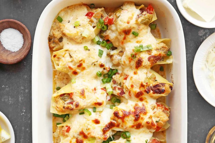 Cajun Stuffed Pasta Shells with Creole Sauce - Recipes | Go Bold With Butter
